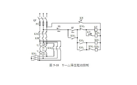 PLC控制柜中的降壓?jiǎn)?dòng)電路